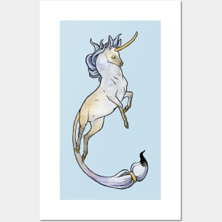 Paintbrush Unicorn Posters and Art